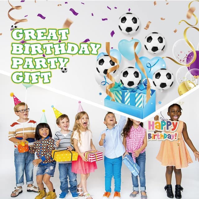 Thumbnail 5 de Ainiv 12 Stück Schaumstoffbälle Stressbälle Fußballstil