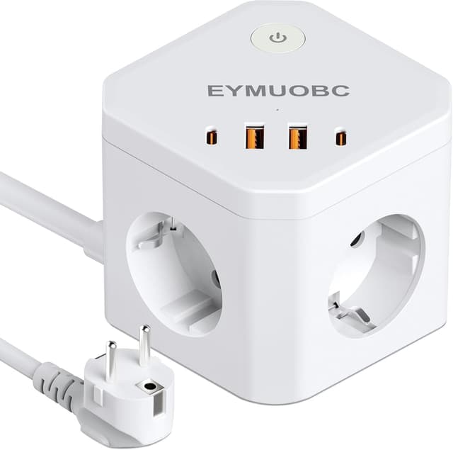 Imagen de EYMUOBC 8‑in‑1 Cube Steckdosenleiste 3680W en OfertitasTOP