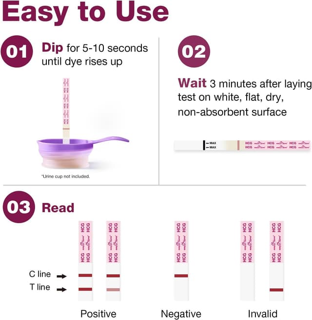 Thumbnail 6 de Easy@Home Pregnancy Test Strips 20 Pack 🧪