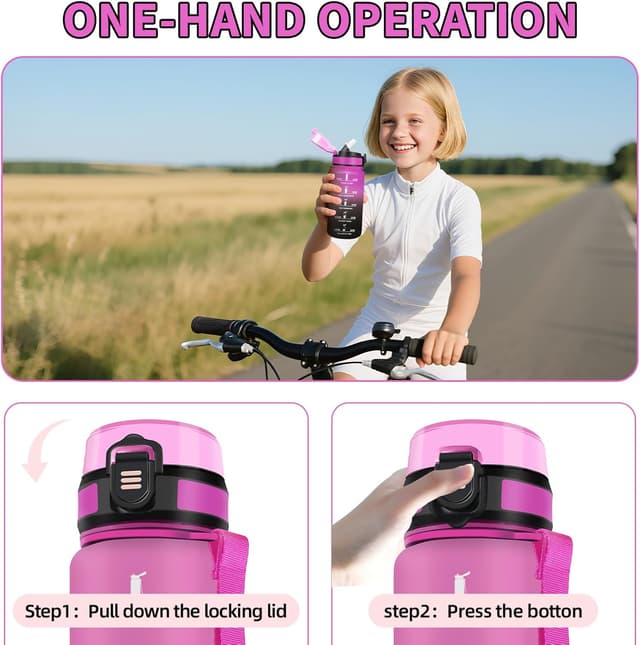 Thumbnail 4 de HoneyHolly Botella de Agua 500ml con Pajita 🧒🏼♀