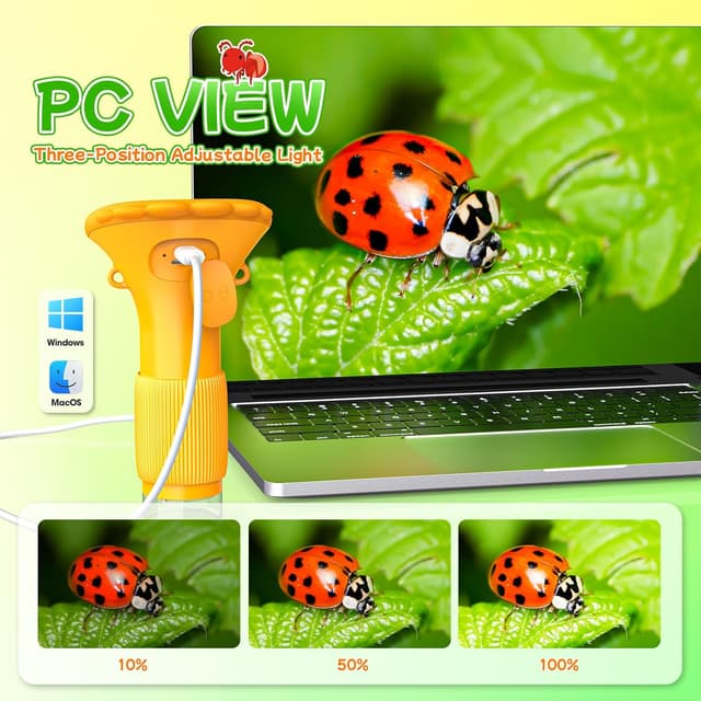 Thumbnail 5 de Labster 1000X Handheld Digital Microscope 2.0" 🔬