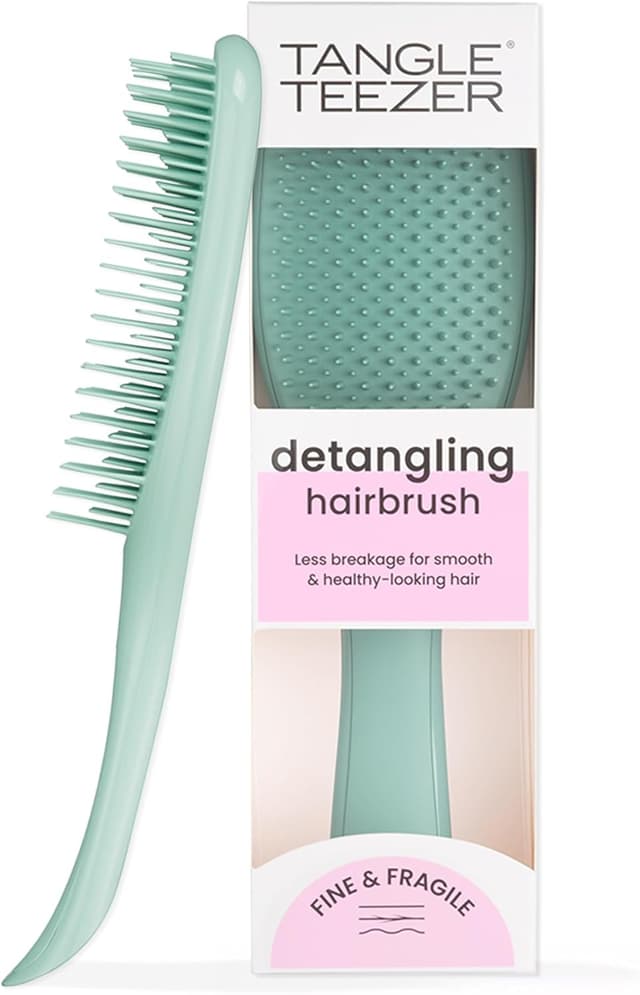 Imagen de Tangle Teezer Ultimate Detangler para cabello fino y frágil, verde azulado en OfertitasTOP
