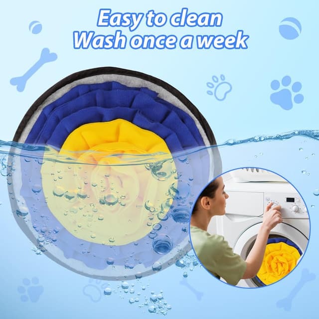 Detalle de AYESY Tappeto Olfattivo Cane da 48 cm, antiscivolo con coulisse per l’allenamento al fiuto