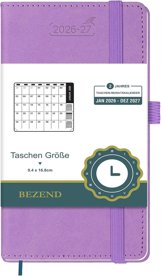 Thumbnail 6 de BEZEND Monats-Taschenkalender 2026/27 A6