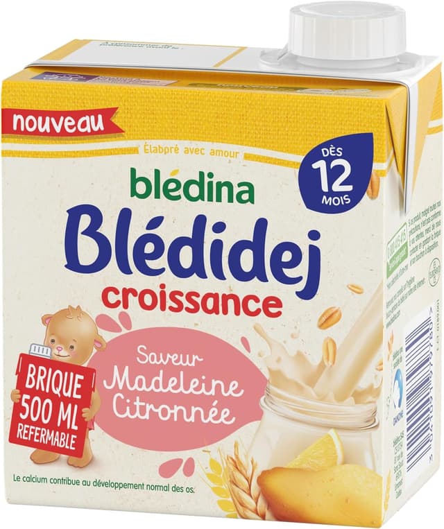 Thumbnail 4 de Blédina Blédidej céréales lactées Madeleine citronné 6 x 500mL 🥣