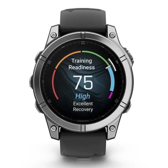 Detalle 2 de Garmin Fenix E 47mm reloj smartwatch acero inoxidable