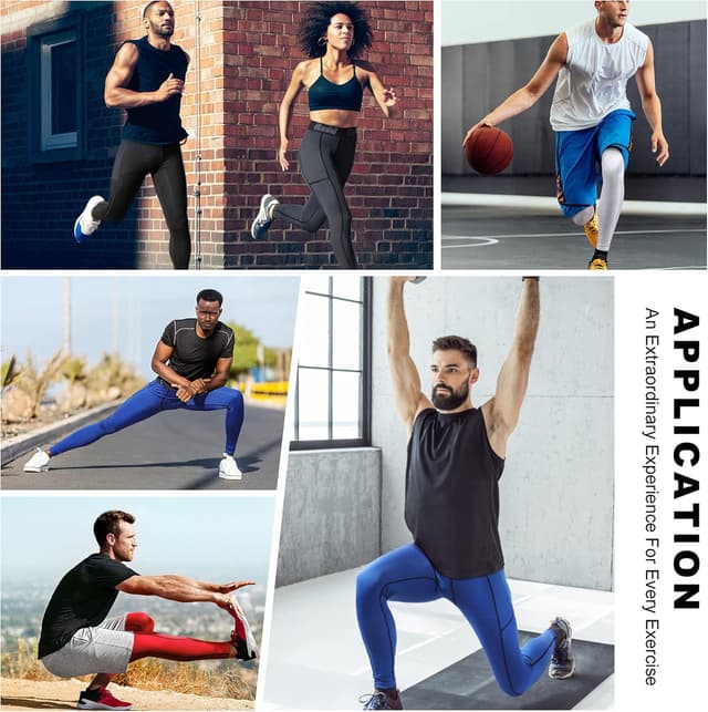 Thumbnail 4 de Runhit Men's Running Leggings compression tights