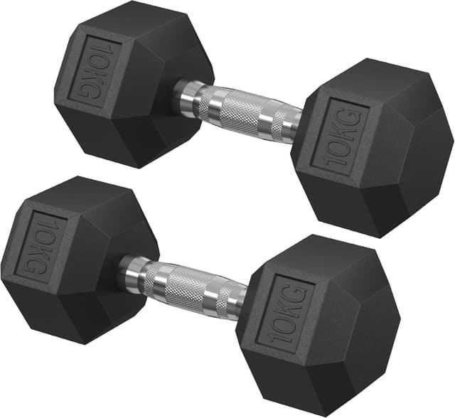 Thumbnail 6 de SONGMICS Ensemble de 2 haltères hexagonaux pour musculation 🏋