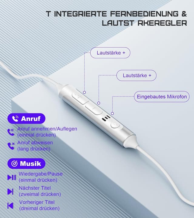Detalle 2 de TUBhanggai USB C Kopfhörer S25 S24 kompatibel
