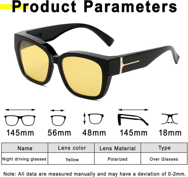 Detalle 2 de Polarised driving sunglasses for prescription, 55 mm