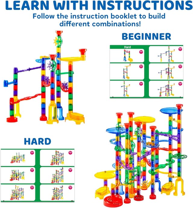 Thumbnail 2 de JOYIN 207-piece Glowing Marble Run STEM toy 🧩