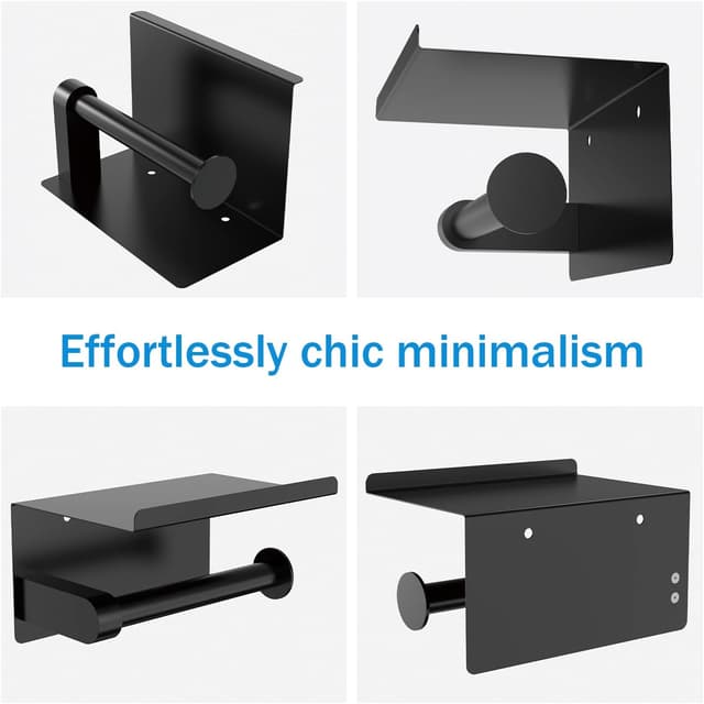 Thumbnail 6 de Self Adhesive Toilet Paper Holder with Phone Shelf