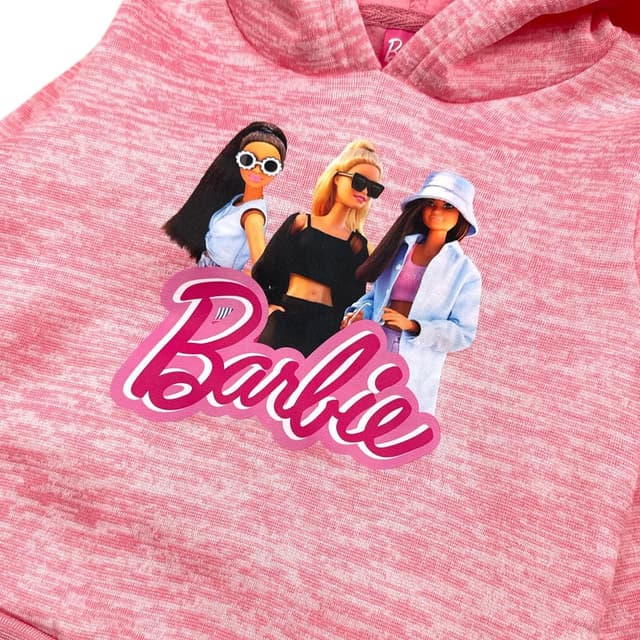 Detalle 2 de Disney Mädchen Barbie-Hoodie Sweater – warmer Kapuzenpullover für kühle Tage