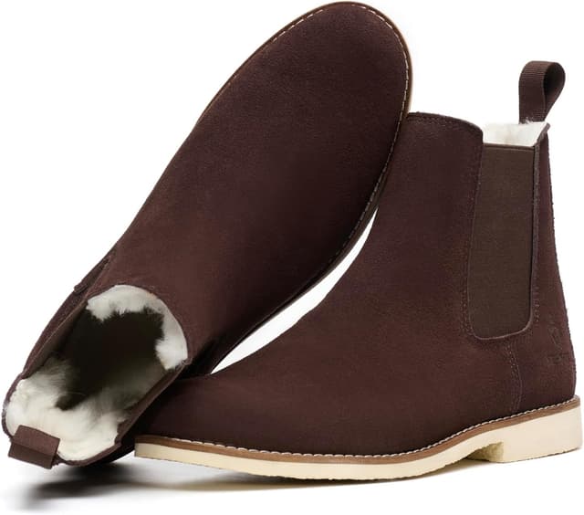 Detalle de SL-Saint Chelsea en cuir de vache fait main – bottes homme à enfiler