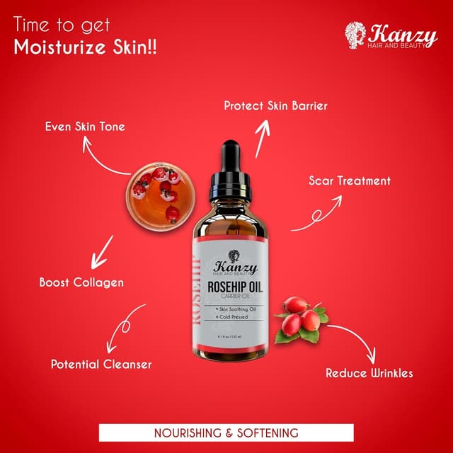 Detalle de Kanzy Rosehip Oil 120ml for Face