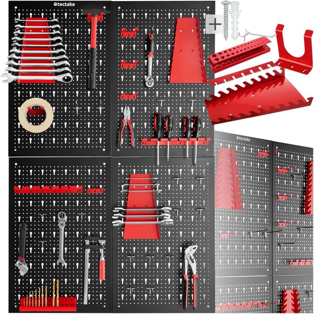 Detalle de tectake Organizador de Herramientas 4 Tableros