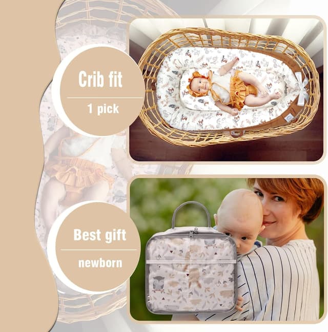 Thumbnail 5 de EAQ Baby Lounger Baby Nest 36×26×10cm 💤