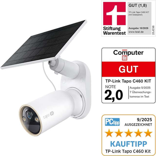 Thumbnail 1 de Tapo C460 KIT 4K Solar-Überwachungskamera 8MP mit 10000‑mAh-Akku