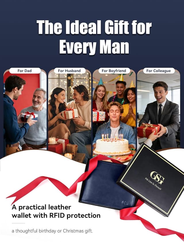 Thumbnail 6 de GSG Since 1998 RFID leather wallet