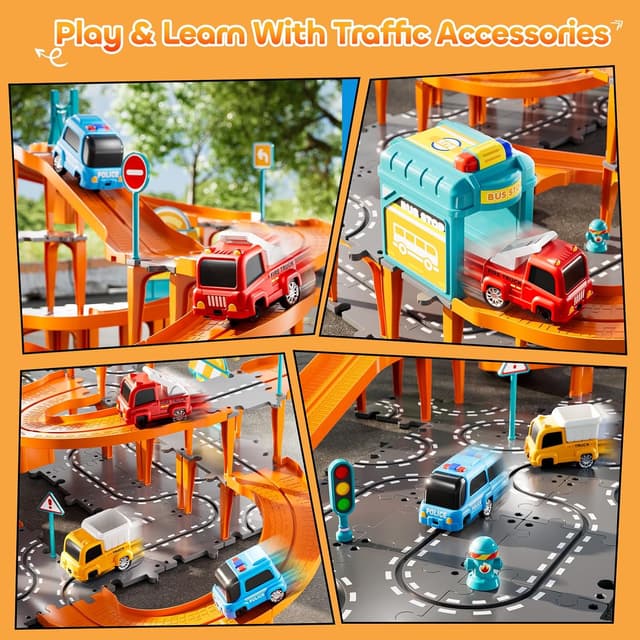 Thumbnail 6 de KIZONLY Puzzle Racer 4-Tier Car Track Set