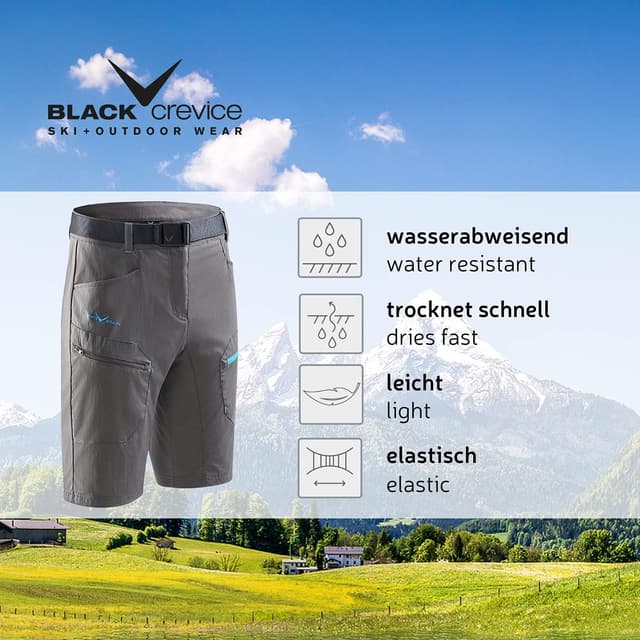 Thumbnail 2 de Black Crevice pantaloncini trekking da uomo