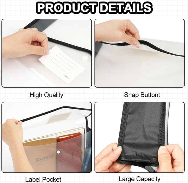 Thumbnail 2 de AOOSU Carpetas Archivadoras A5 5PCS