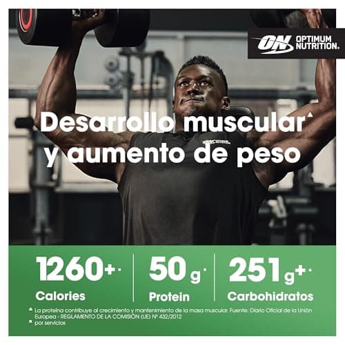 Detalle 1 de Optimum Nutrition Serious Mass vainilla 8 servicios
