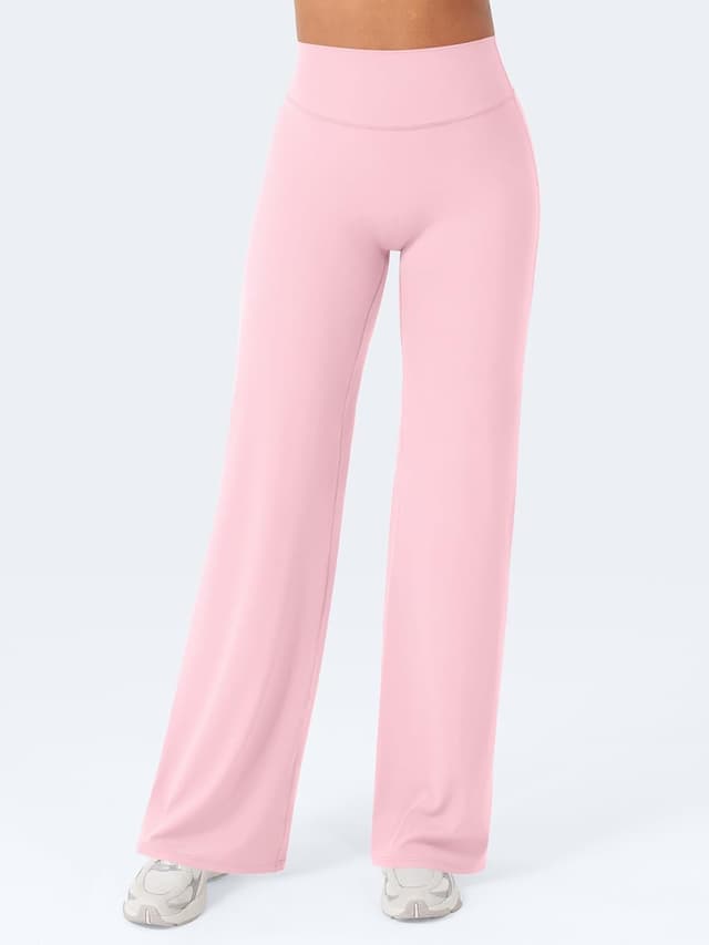 Detalle 2 de VOYJOY High-Waist Wide-Leg Straight Leggings Pants for Women (Stretch Sweatpants)