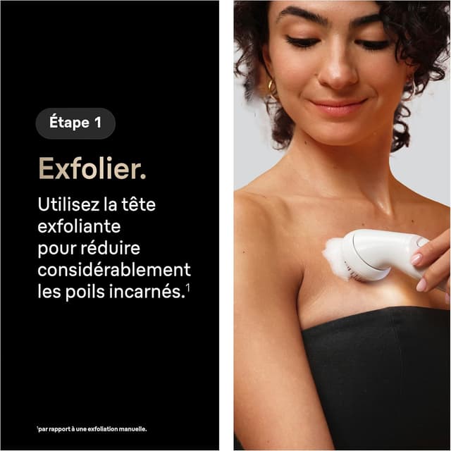 Detalle de Braun Silk·épil 9 Flex SkinSpa (9-681 3D) : épilateur femme étanche avec tête flexible 360° et coffret FaceSpa