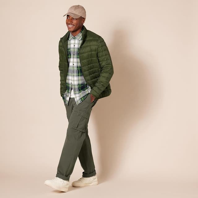 Detalle de Amazon Essentials Homme Pantalon Cargo Stretch à coupe droite (grandes tailles)