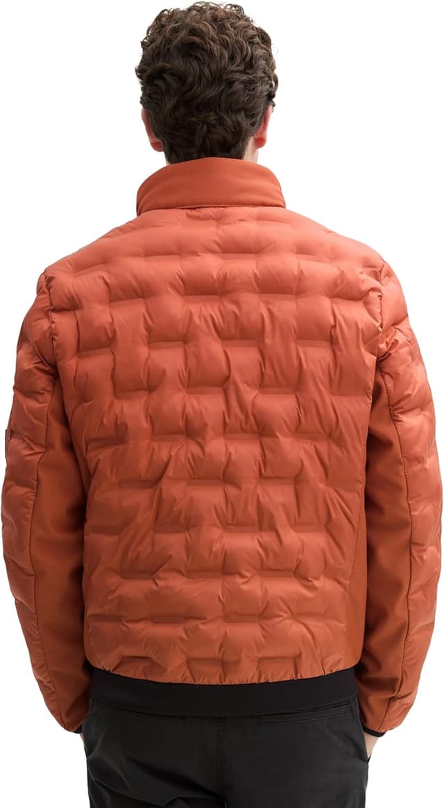 Detalle de TOM TAILOR 1044092 giacca da uomo trapuntata leggera ibrida con cappuccio riponibile