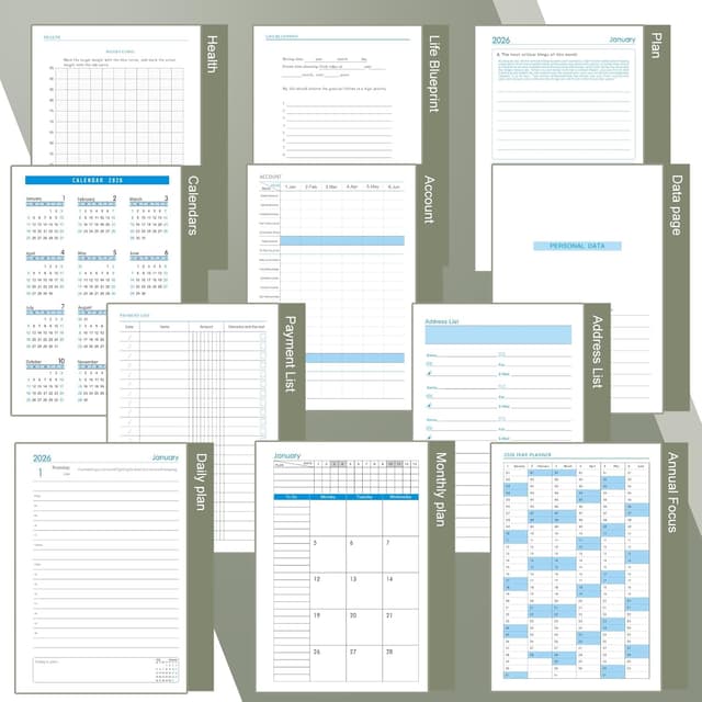 Thumbnail 4 de Donfulfip 2026 Agenda A5 una pagina al giorno