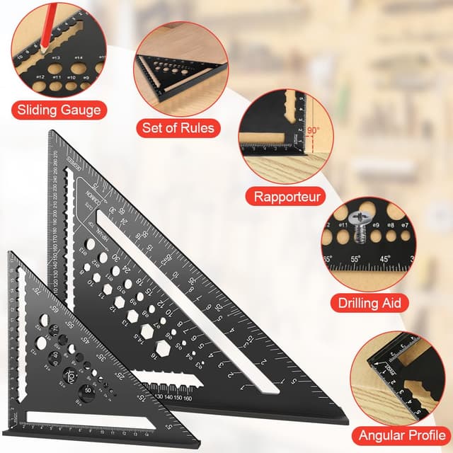 Thumbnail 4 de Flintronic équerre de charpentier 180+300 mm