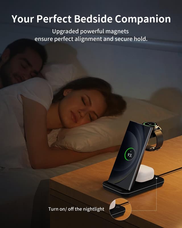 Thumbnail 6 de JoyGeek 3-in-1 Induktive Ladestation Samsung