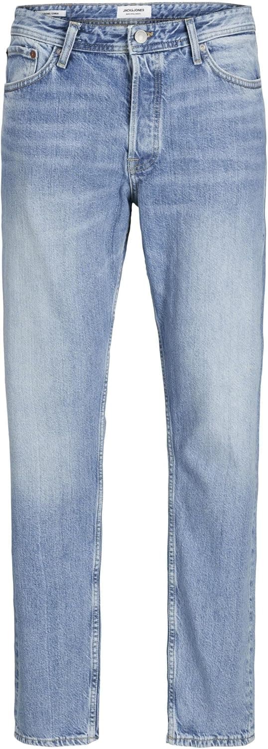 Detalle de Jack & Jones Herren Relaxed Fit Jeans JJICHRIS JJORIGINAL SBD 920 NOOS in Blue Denim (Knöchellänge)