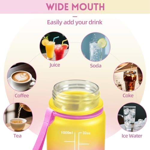 Thumbnail 4 de Baramumu Botella agua 1 litro con pajita 🚰