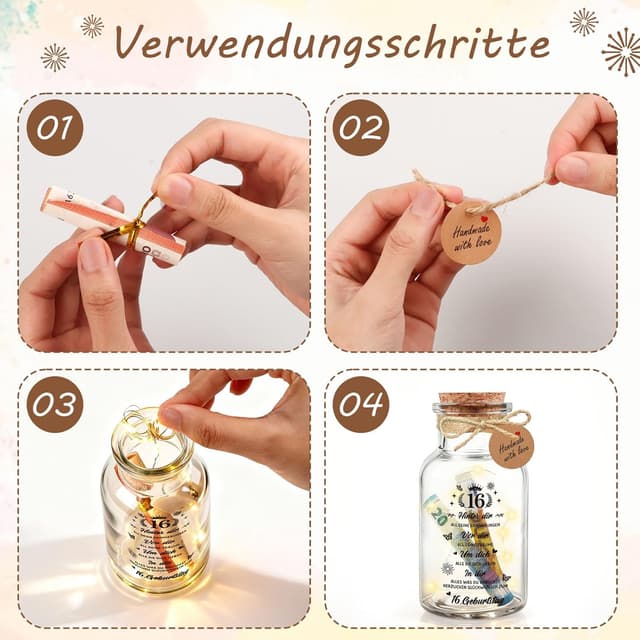 Detalle 2 de TUZELIYA 50 Geburtstag LED Flasche