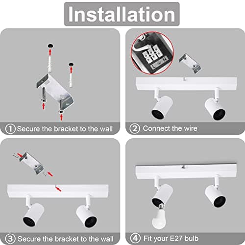 Thumbnail 6 de Dehobo Lampara Techo 2 Focos e27 Ajustable