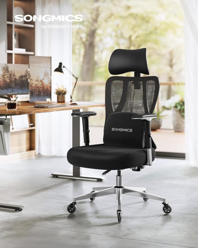 Thumbnail 1 de SONGMICS OBN067BH01 Sedia da Ufficio ergonomica 150 kg