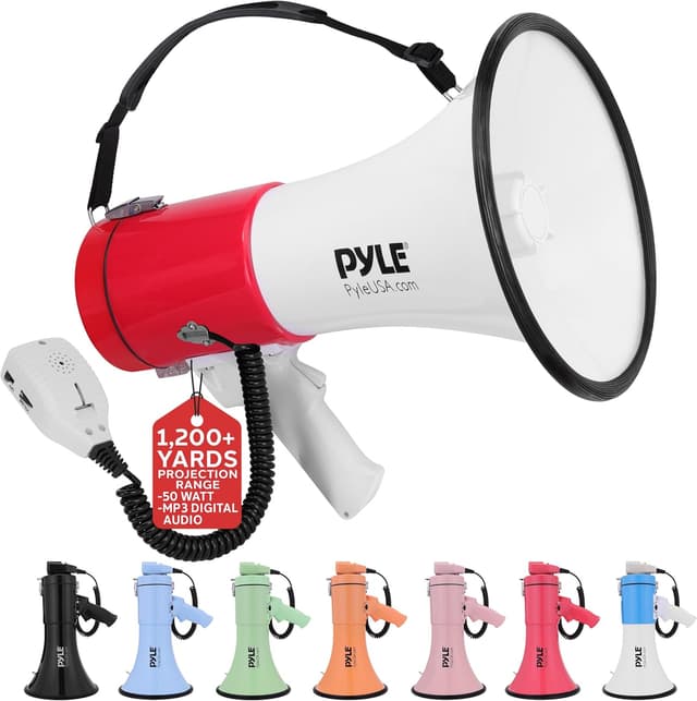 Thumbnail 6 de 50W Pyle megaphone speaker with siren