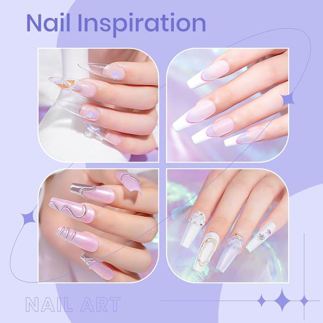 Detalle de SUPWEE Fester Builder Gel für Nagellack (60 g) – klares 3D-Hartgel für Nagelverlängerung, Aufbau & Nail Art