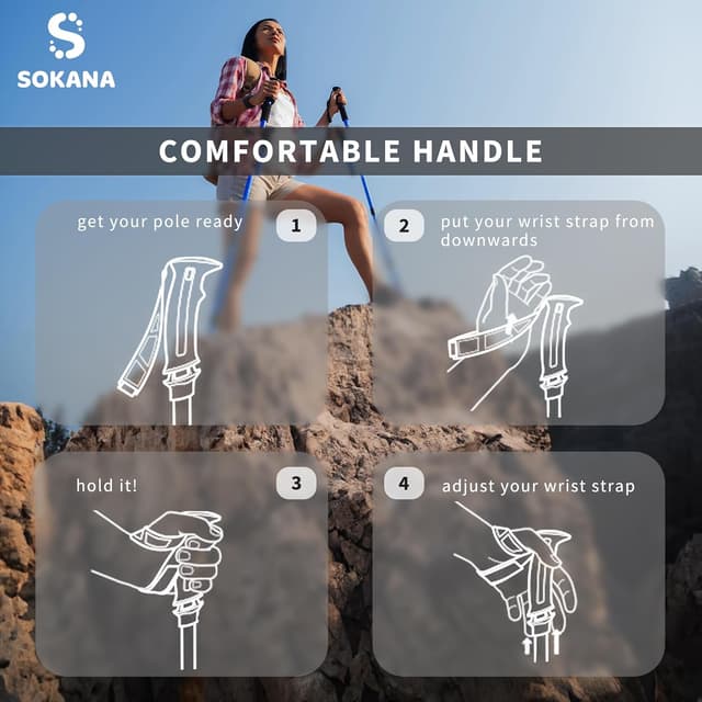 Thumbnail 6 de Walking poles keyword trekking poles 2 pack