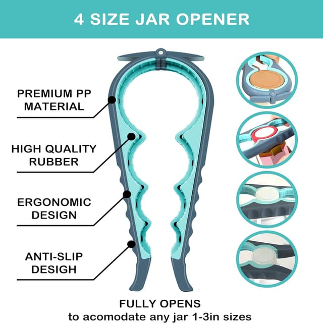Detalle 2 de 5-in-1 Jar Opener for Arthritis 🥫