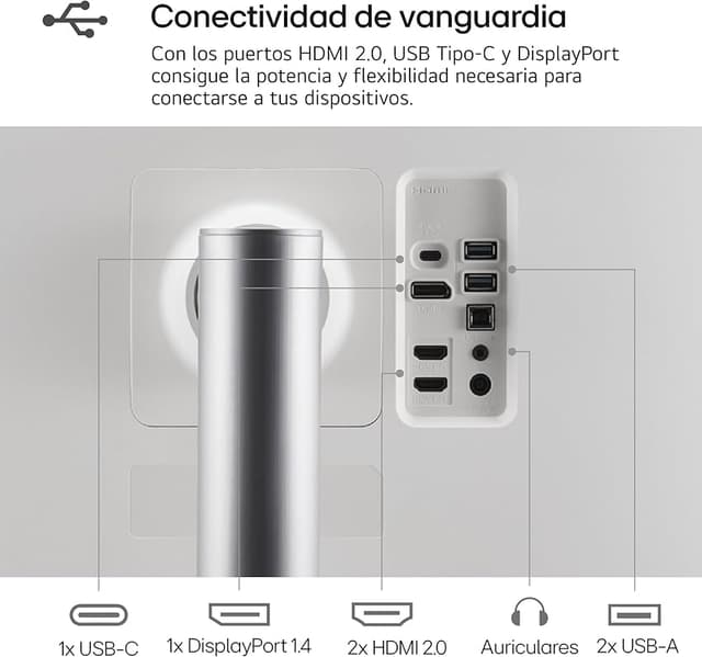 Thumbnail 5 de LG 27UQ850V-W Monitor Ultrafine 27" 4K (3840x2160)