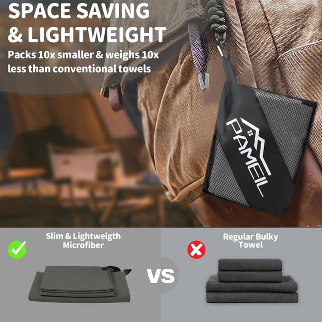 Detalle de Pameil Microfibre Towel set, 3 pack