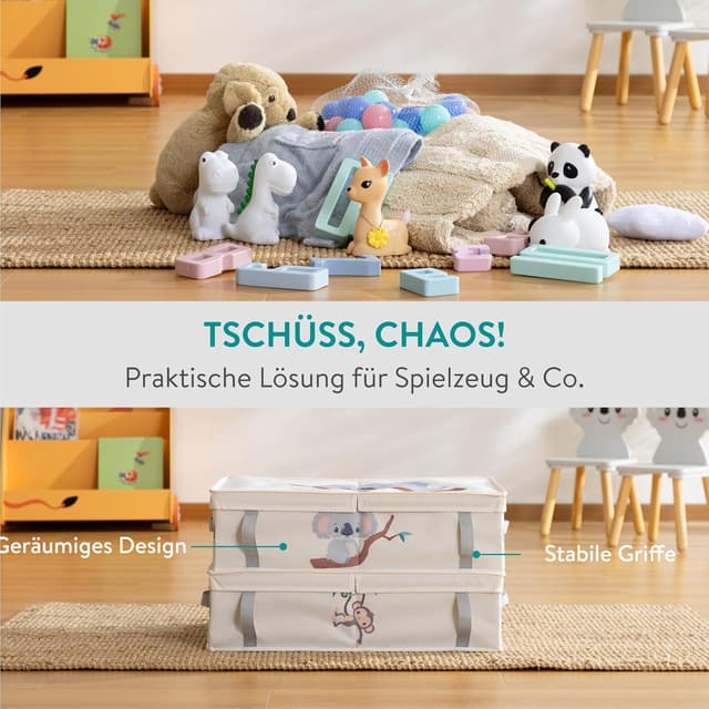 Detalle 2 de Navaris Unterbett Aufbewahrungsbox 58x38x15 cm 2er Set