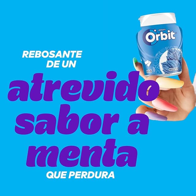 Thumbnail 3 de Orbit Bote de Chicles Sin Azúcar Menta Fresca 🌿 (6x46)