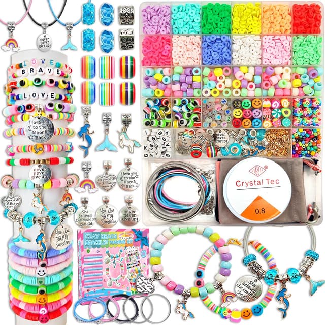 Imagen de leitait Girls Toys Bracelet Making Kit 3400pcs jewelry kit en OfertitasTOP