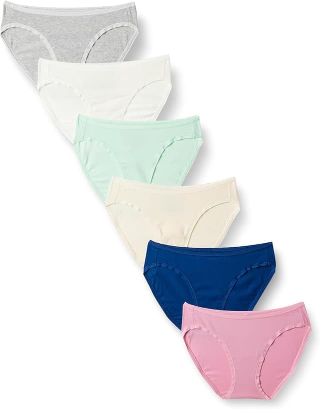 Detalle de Bas de bikini femme Amazon Essentials en coton et élasthanne (grandes tailles)