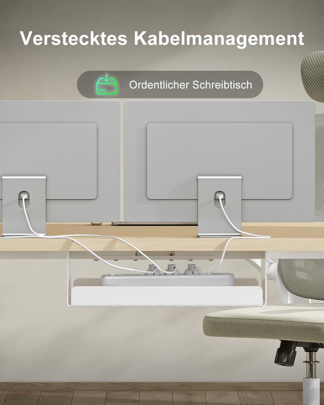 Detalle 2 de Devoko elektrisch höhenverstellbarer Schreibtisch 180x80 cm mit Typ-C Ladeanschluss (Eiche)